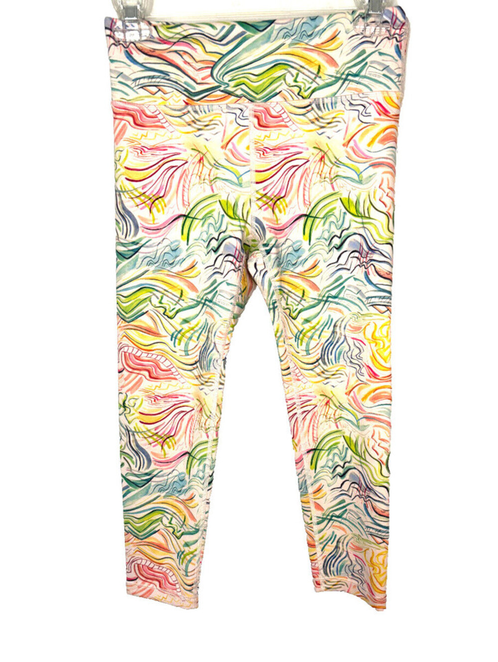 Athleta Girl High Rise Printed Chit Chat Capri Size XL/14